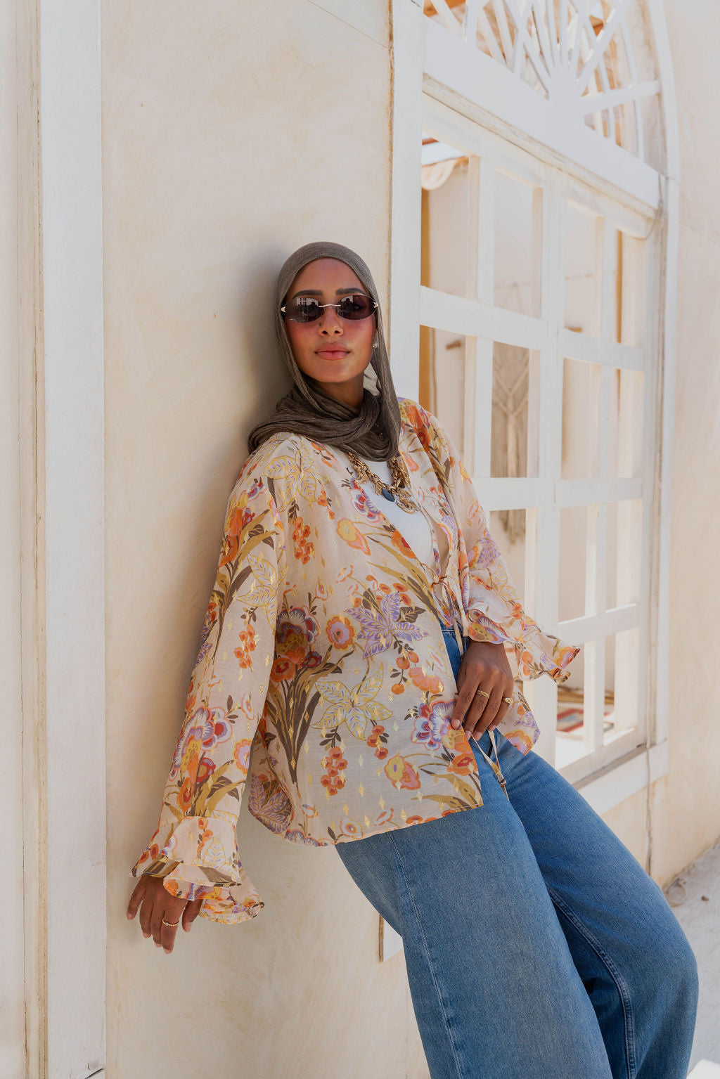 Floral Printed Kimono