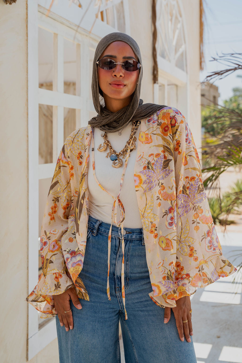Floral Printed Kimono