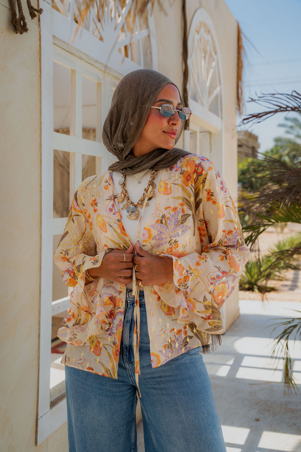 Floral Printed Kimono