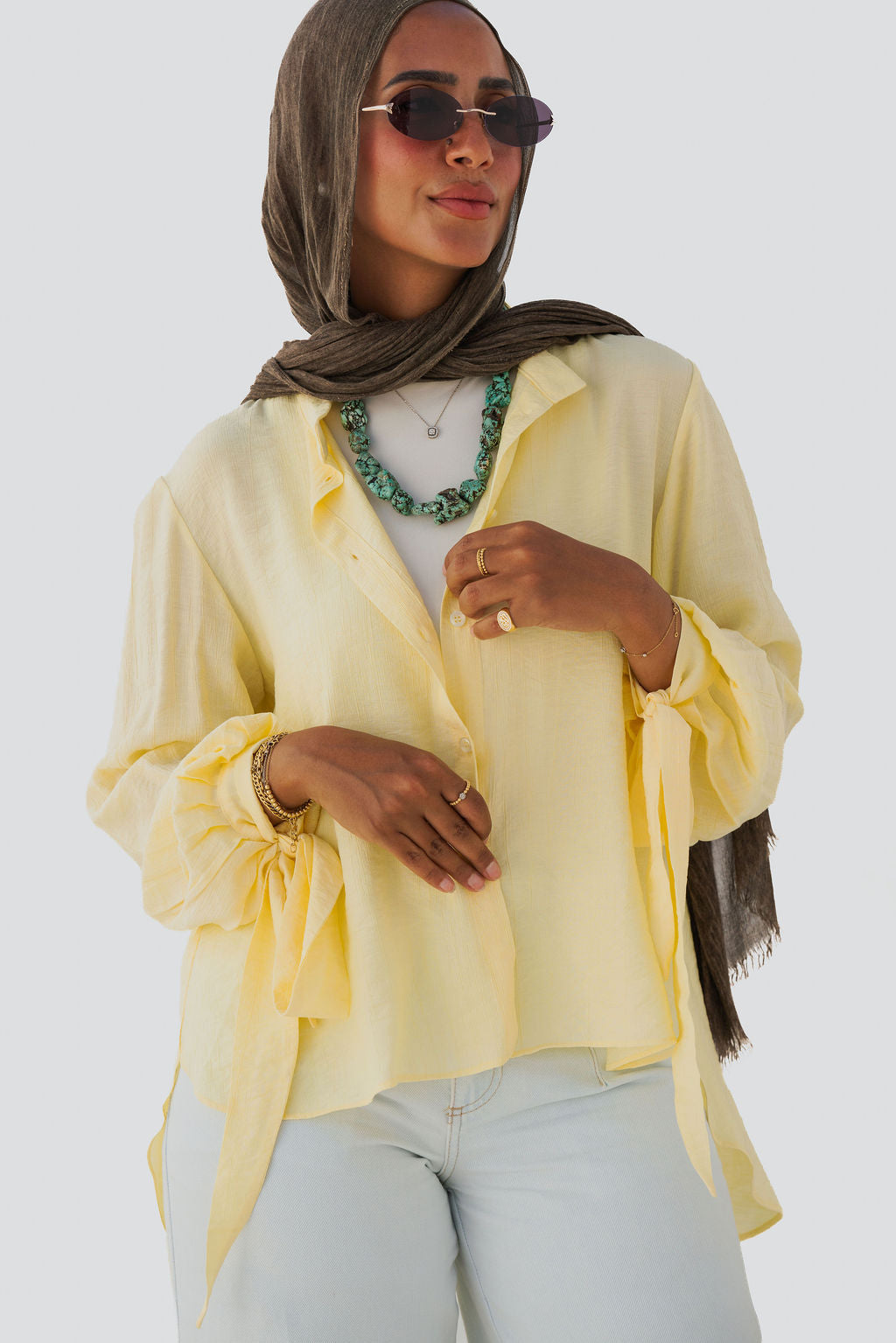 Tie-Sleeve Shirt