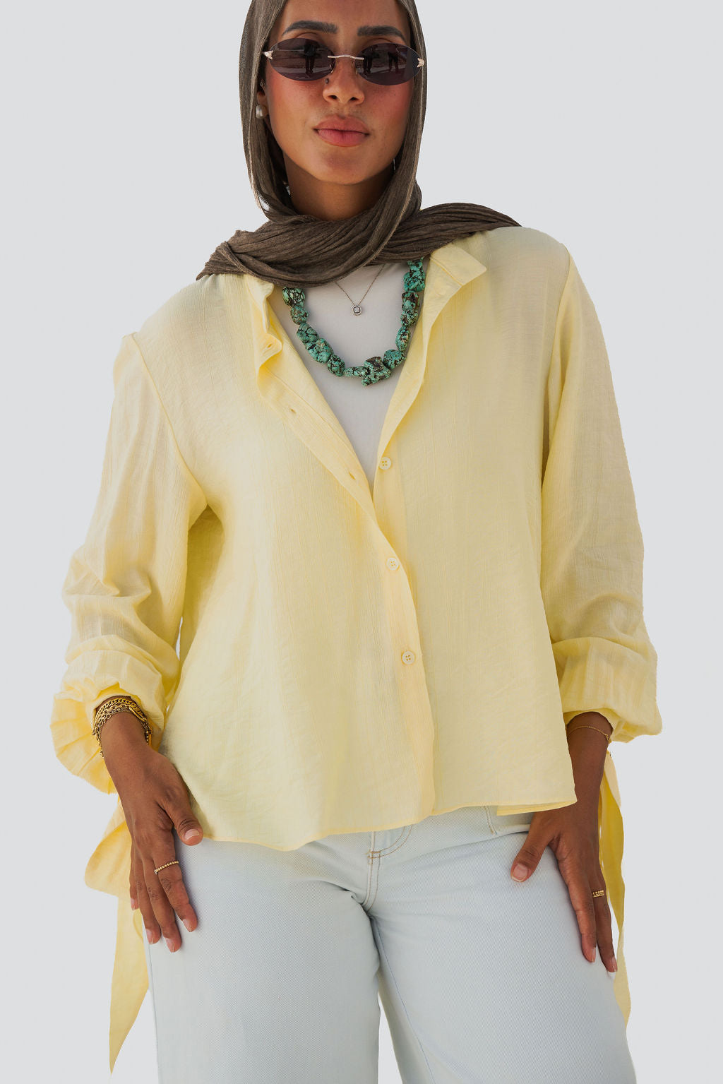 Tie-Sleeve Shirt
