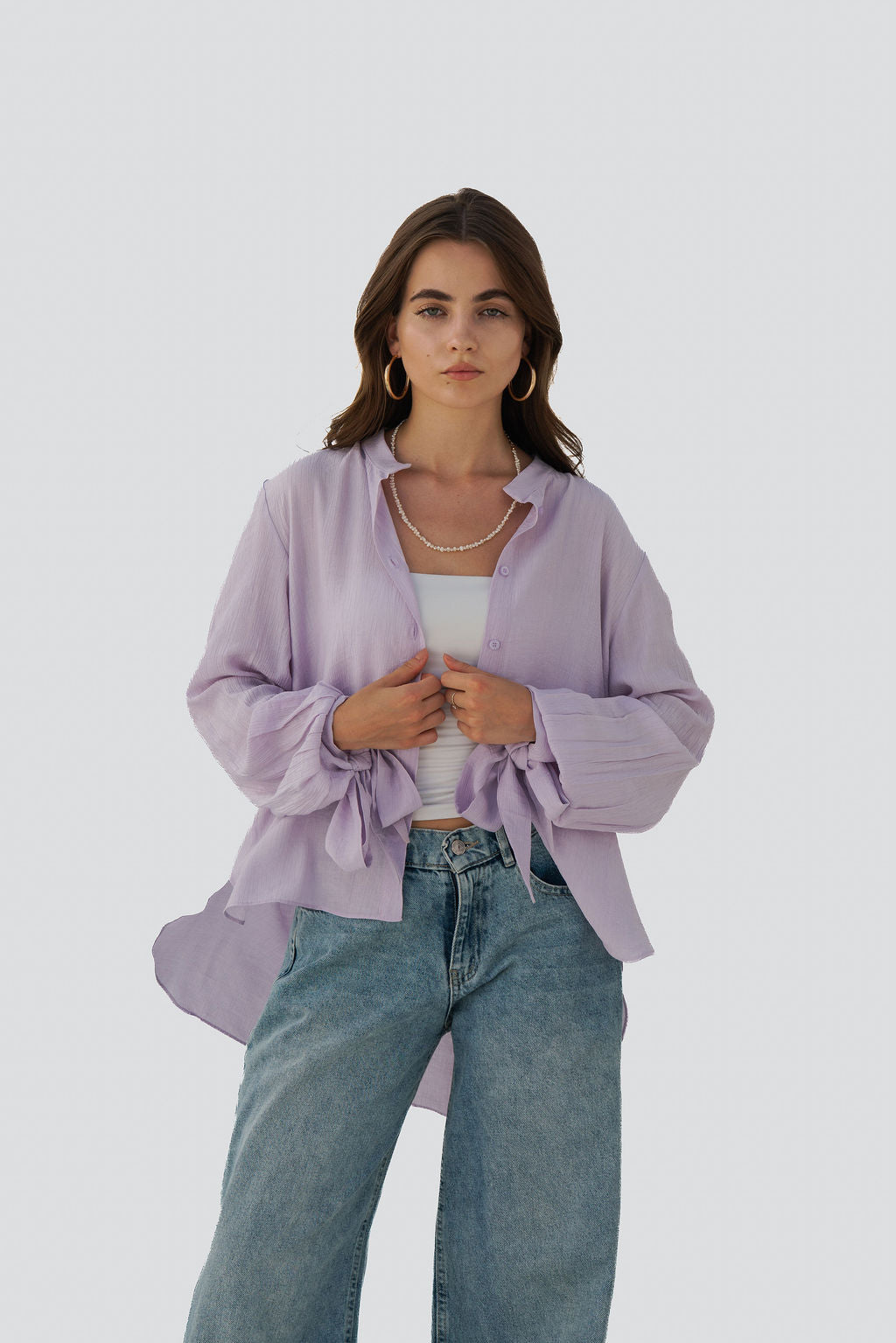 Tie-Sleeve Shirt